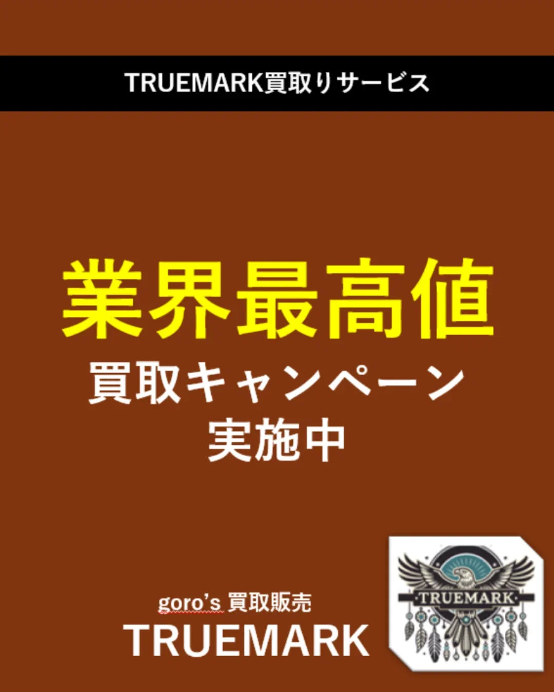 ゴローズ 上金特大フェザー右+白鹿革紐ビーズセットアップ