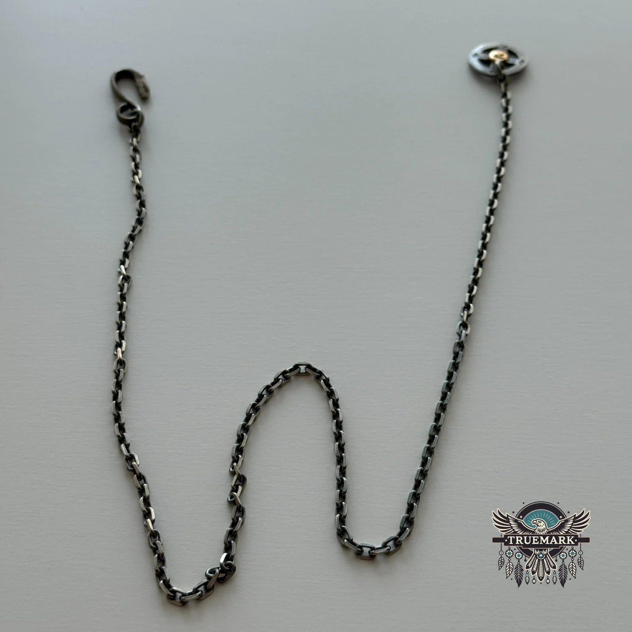 ゴローズ　金メタル付ホイール/イーグルフック細角チェーン（50cm）セット