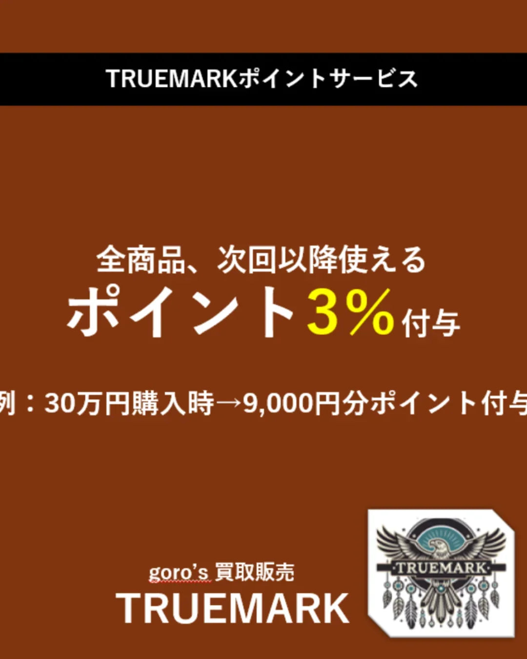 ゴローズ　上金特大フェザー右＋白鹿革紐ビーズセットアップ